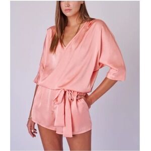 Overlover La Jolla Romper Playsuit Womens Medium Luxury Cocktail‎ Minimalist